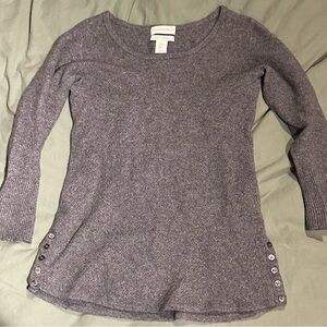 Cynthia Rowley Gray Cashmere Sweater